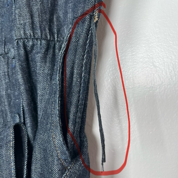 J.Crew Women’s Size 8 Denim Jean Short Sleeve Tie Waist Mini Dress - Picture 14 of 16